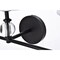 Bethany 3 lights bath sconce in black with white fabric shade